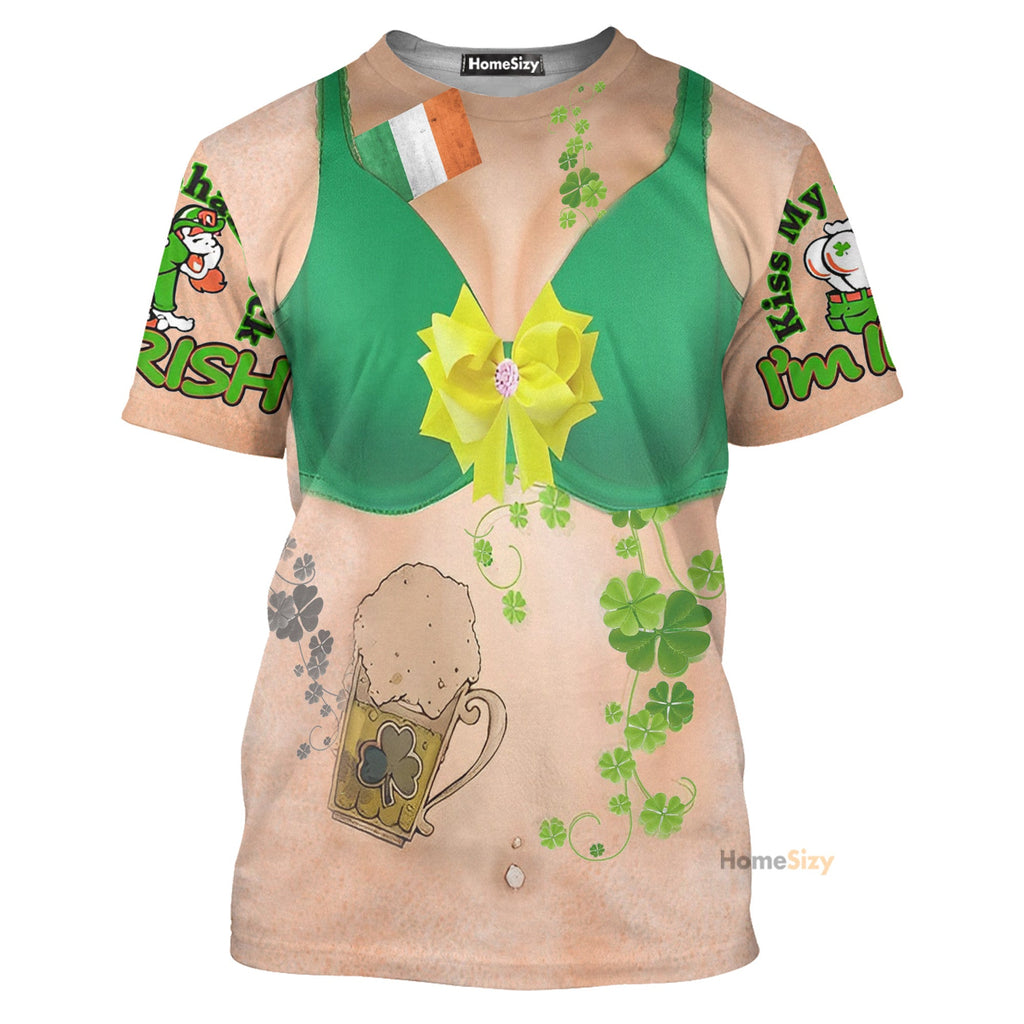 St. Patrick's Day Women Funny Ugly Custom Cosplay Costume T-Shirts Hoodie