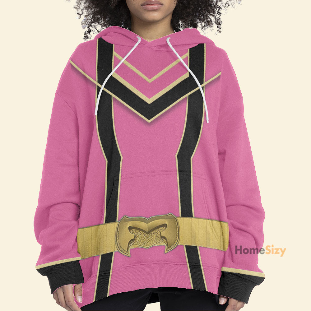 Pink Power Rangers Mystic Force Cosplay Costume - Hoodie