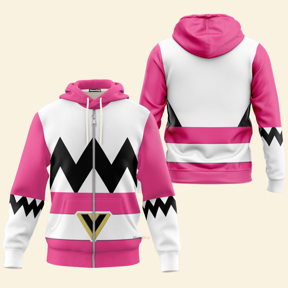 Pink Power Rangers Lost Galaxy Cosplay Costume - Hoodie
