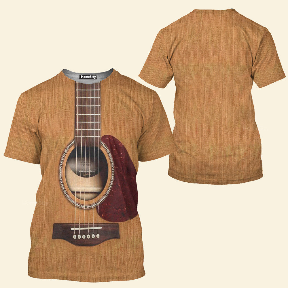 Wooden Guitar Custom Cosplay Costume - Hoodie QT4100701