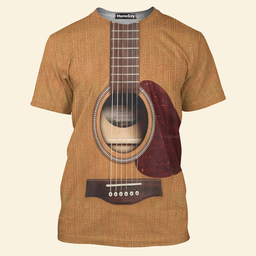Wooden Guitar Custom Cosplay Costume - Hoodie QT4100701