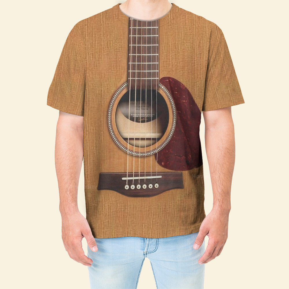 Wooden Guitar Custom Cosplay Costume - Hoodie QT4100701