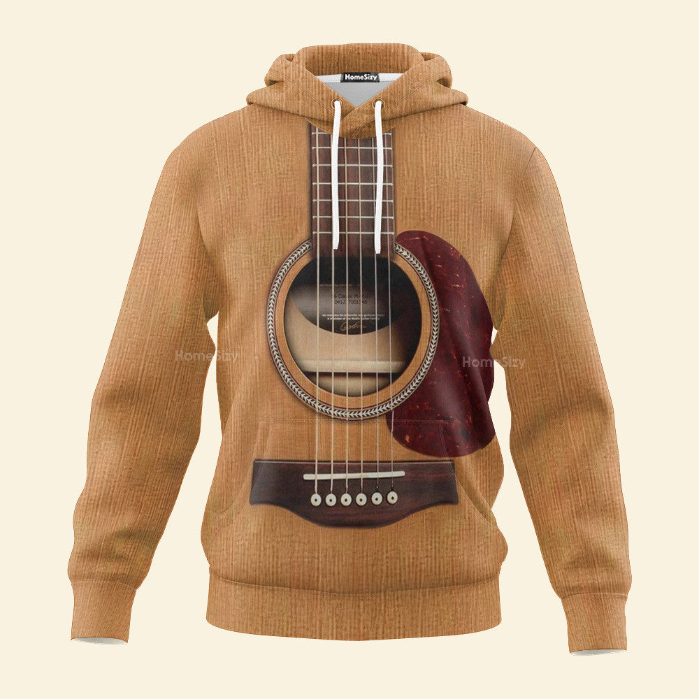 Wooden Guitar Custom Cosplay Costume - Hoodie QT4100701