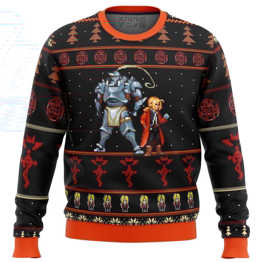Fullmetal Alchemist Elrics Sprites Ugly Christmas Sweater