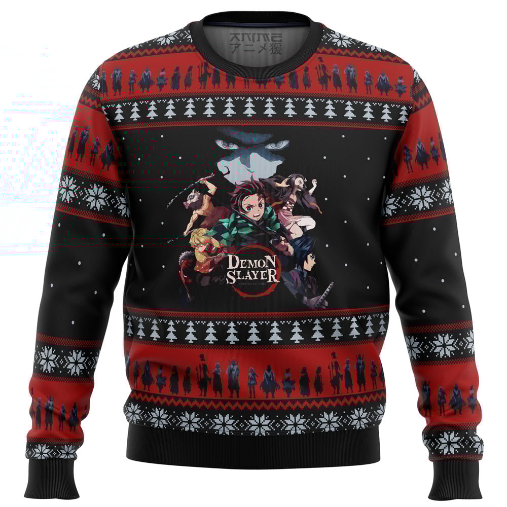 Demon Slayer Poster Ugly Christmas Sweater