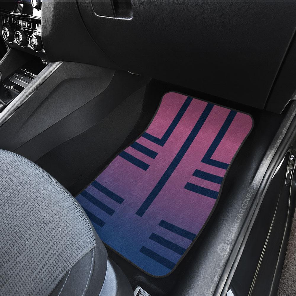 Demon Slayer Car Mats Akaza Uniform Car Floor Mats Demon Slayer Car Floor Mats