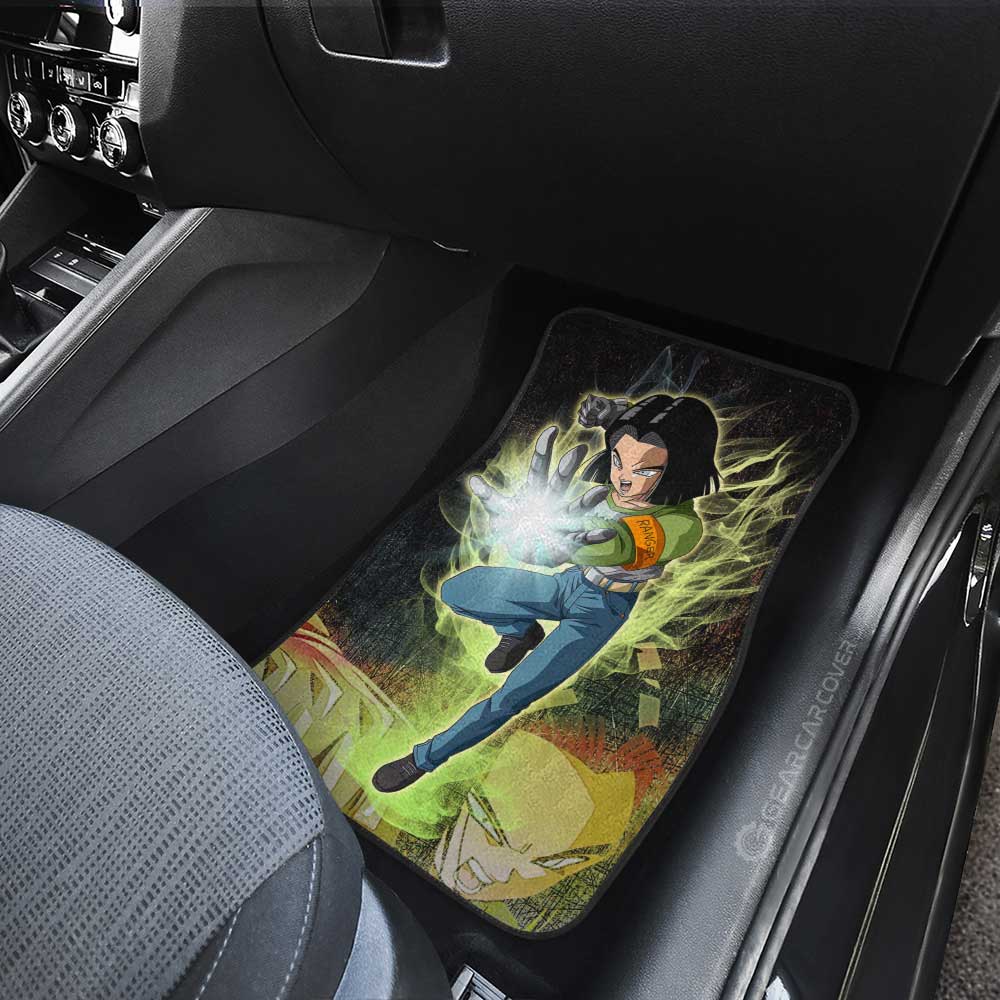 Dragon Ball Car Mats Android 17 Car Floor Mats Demon Slayer Car Floor Mats