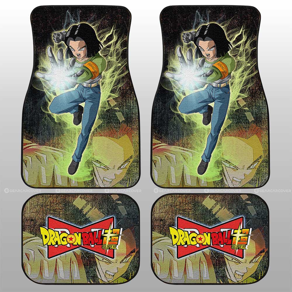 Dragon Ball Car Mats Android 17 Car Floor Mats Demon Slayer Car Floor Mats