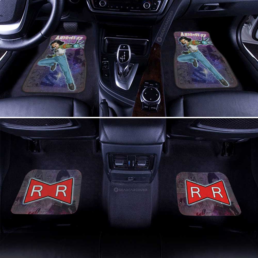 Dragon Ball Car Mats Android 17 Car Floor Mats Car Manga Galaxy Style Car Floor Mats