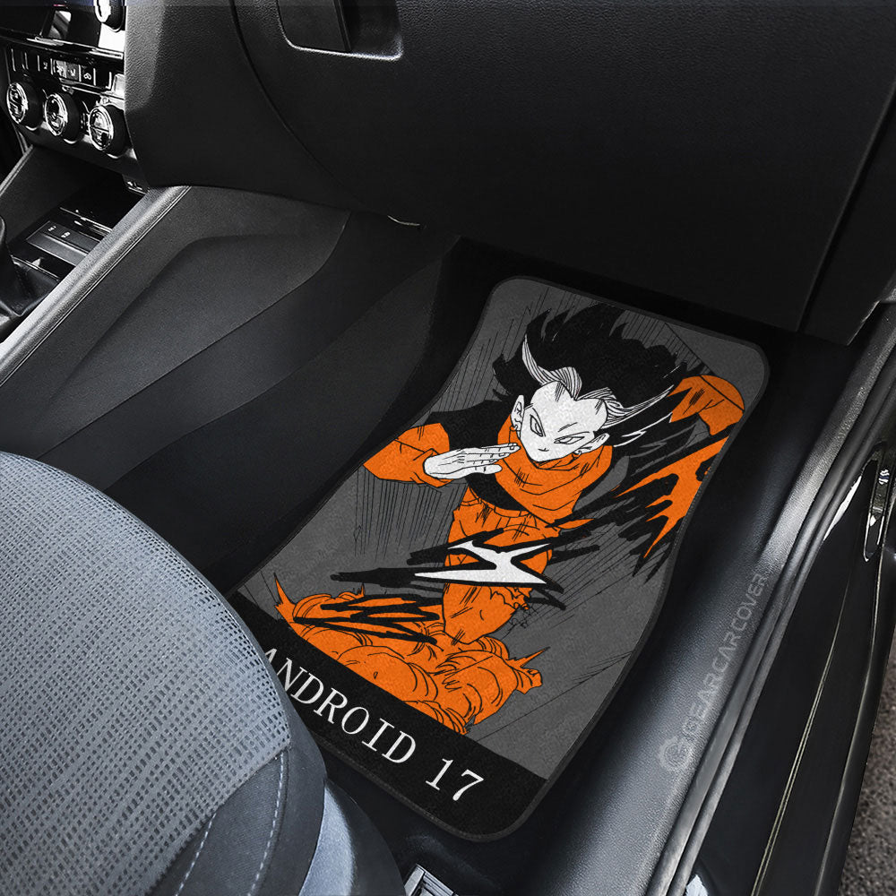 Dragon Ball Car Mats Android 17 Car Floor Mats Manga Color Style Car Floor Mats