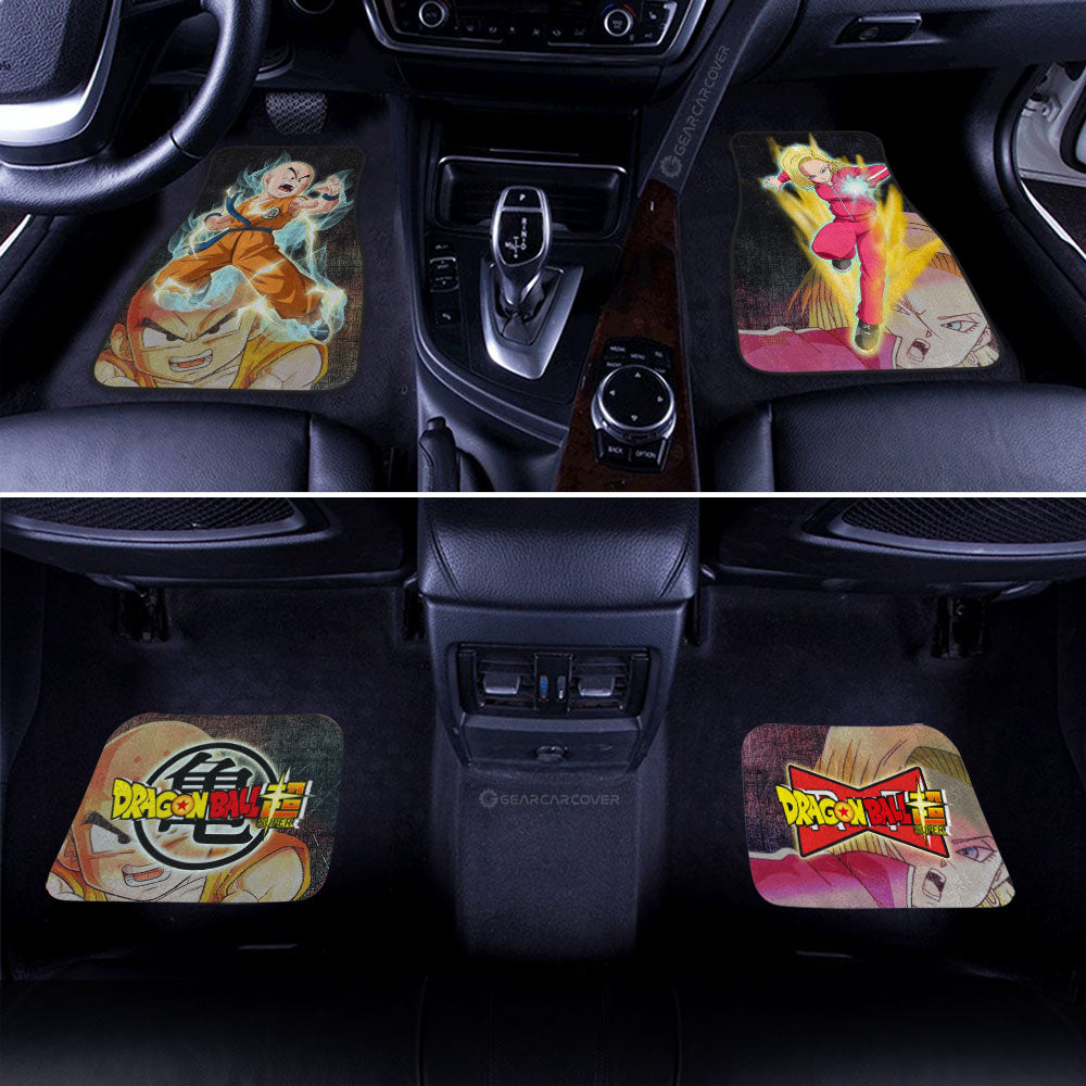 Dragon Ball Car Mats Android 18 And Krillin Car Floor Mats Dragon Ball Anime Car Floor Mats