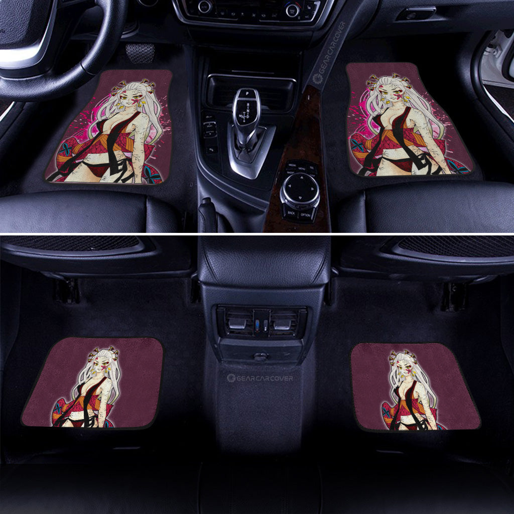 Demon Slayer Car Mats Anime Sexy Girl Daki Car Floor Mats Demon Slayer Anime Floor Mats