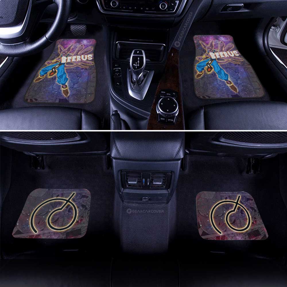 Dragon Ball Car Mats Beerus Car Floor Mats Galaxy Style Car Floor Mats