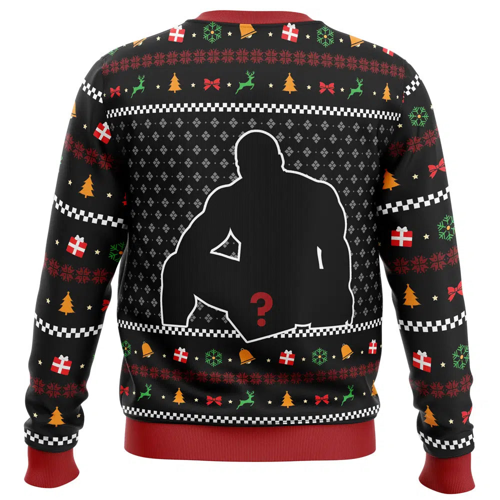Big Package Barry Wood Meme Ugly Christmas Sweater