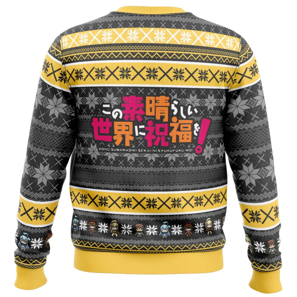 Brace Yourself Konosuba Ugly Christmas Sweater