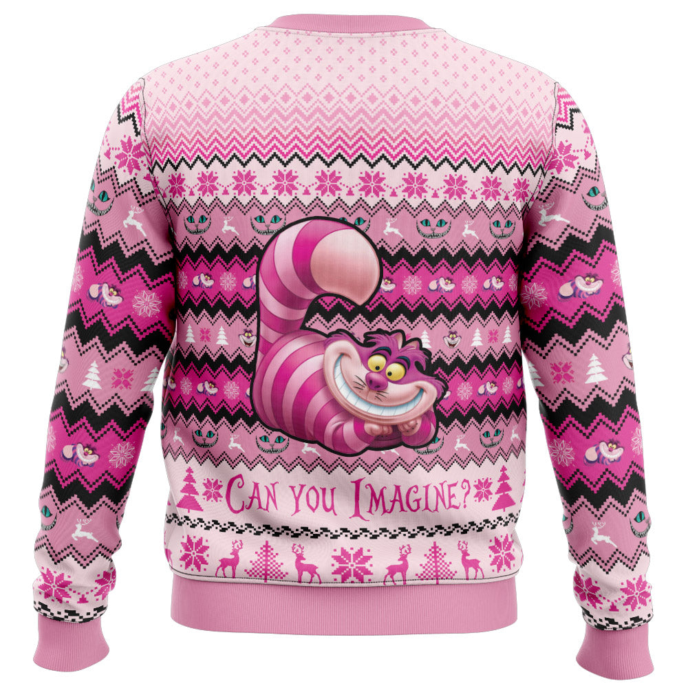 Cheshire Cat Alice in Wonderland Ugly Christmas Sweater