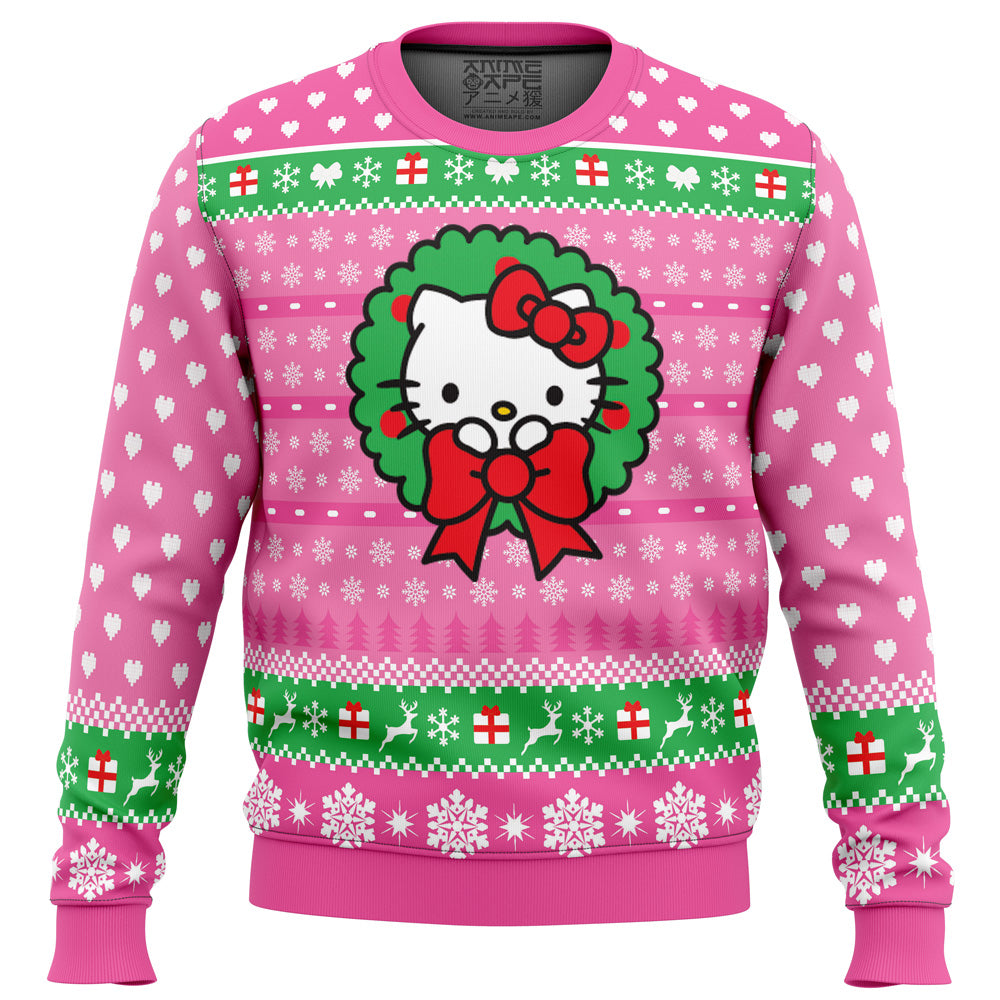 Cute Christmas Hello Kitty Ugly Christmas Sweater