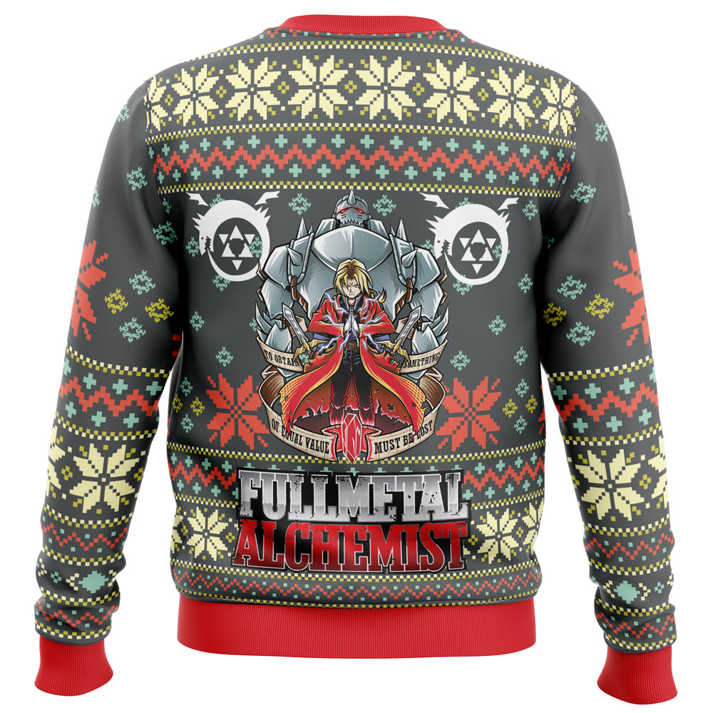Fullmetal Alchemist Alt Ugly Christmas Sweater