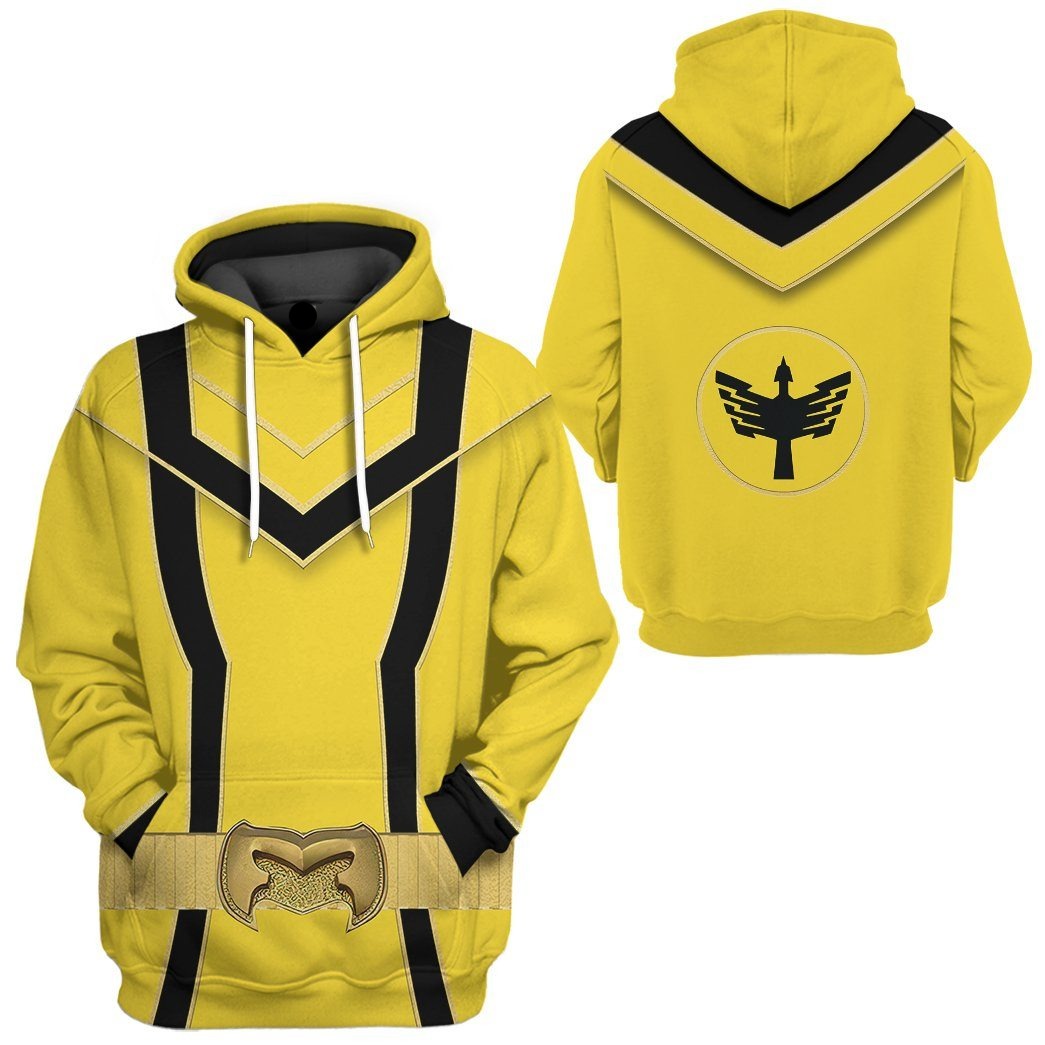 Power Ranger Hoodie Yellow Power Rangers Mystic Force Hoodie Yellow Bl ...