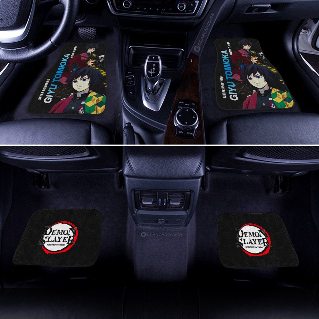 Demon Slayer Car Mats Giyu Tomioka Car Floor Mats Demon Slayer Car Floor Mats