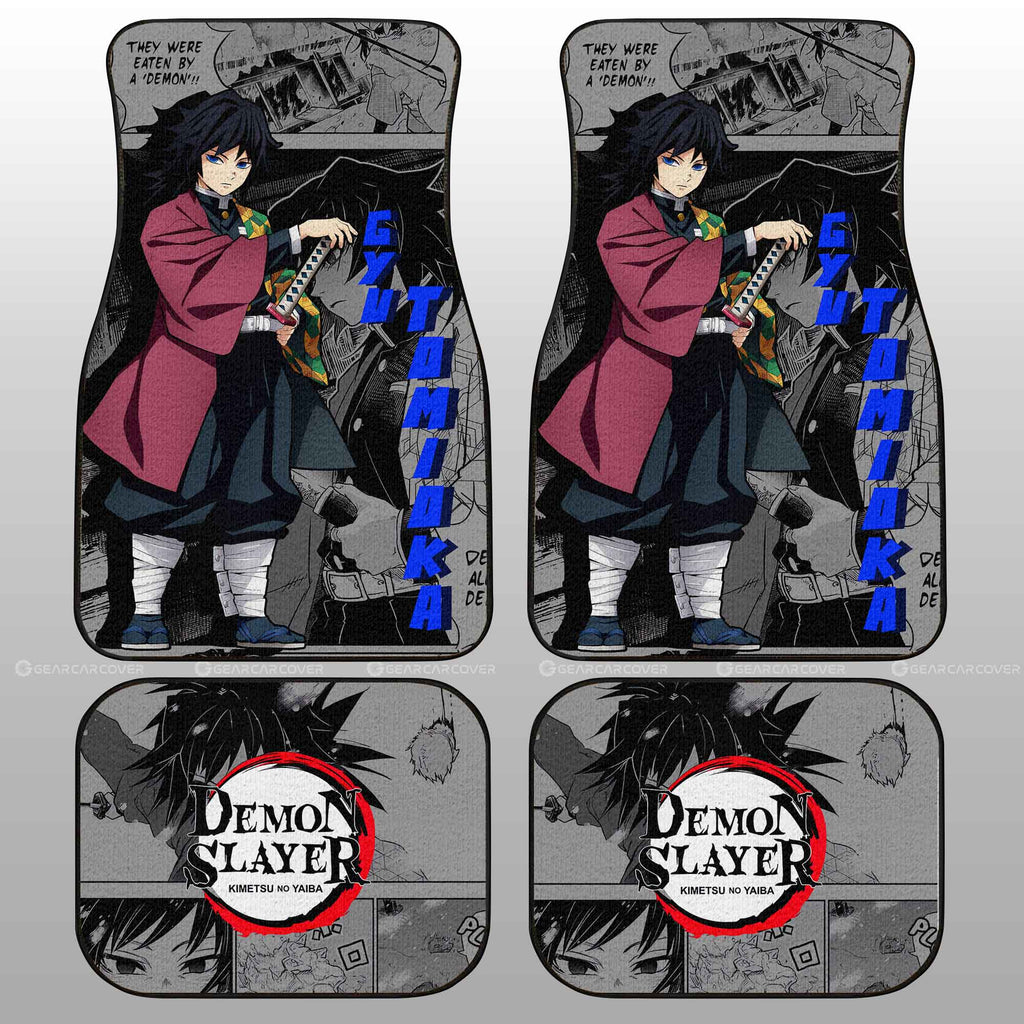 Demon Slayer Car Mats Giyu Tomioka Car Floor Mats Mix Mangas Floor Mats