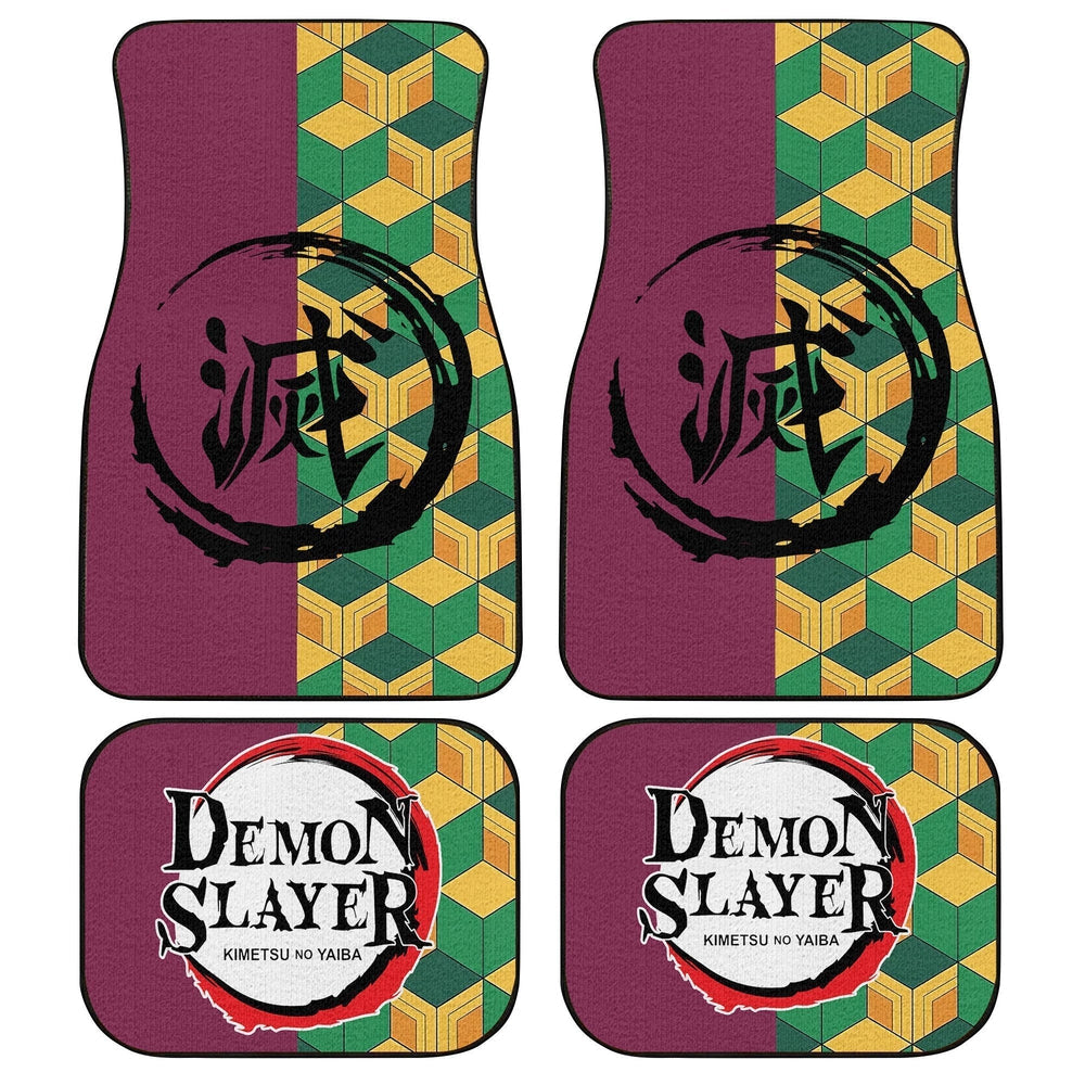 Demon Slayer Car Mats Giyuu Car Floor Mats Uniform Demon Slayer Car Floor Mats