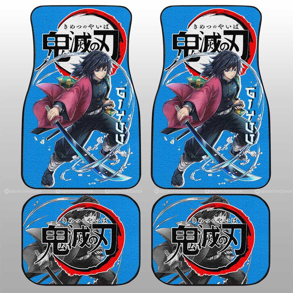 Demon Slayer Car Mats Giyuu Tomioka Car Floor Mats Demon Slayer Car Floor Mats