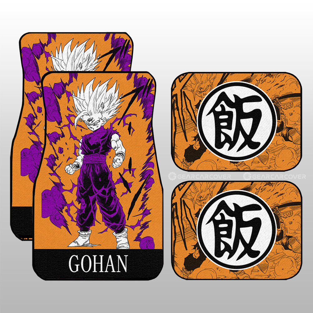 Dragon Ball Car Mats Gohan Car Floor Mats Dragon Ball Anime Manga Color Style Car Floor Mats