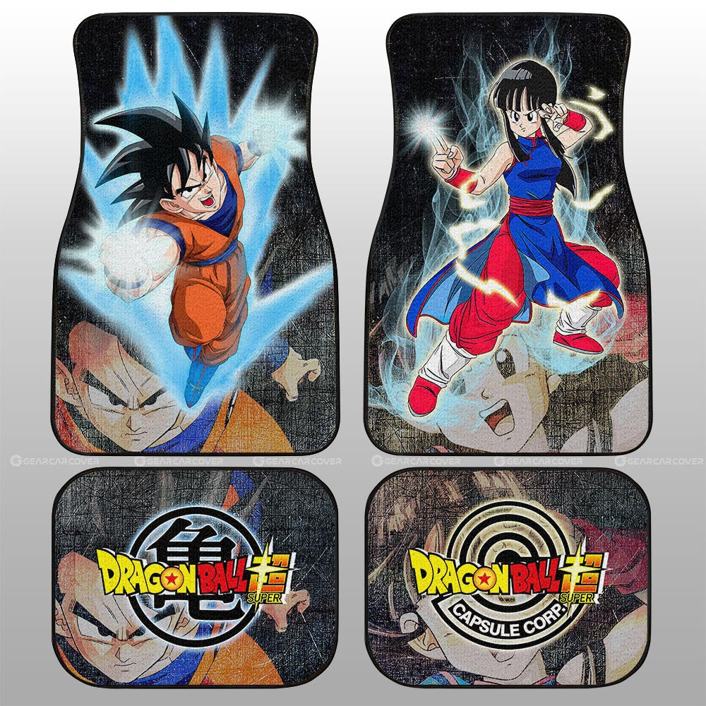 Dragon Ball Car Mats Goku And Chichi Car Floor Mats Demon Slayer Car Floor Mats