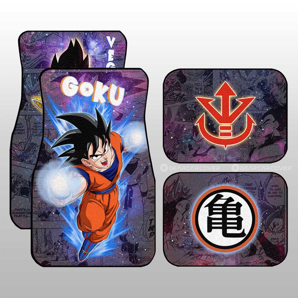 Dragon Ball Car Mats Goku And Vegeta Car Floor Mats Galaxy Style Car Floor Mats