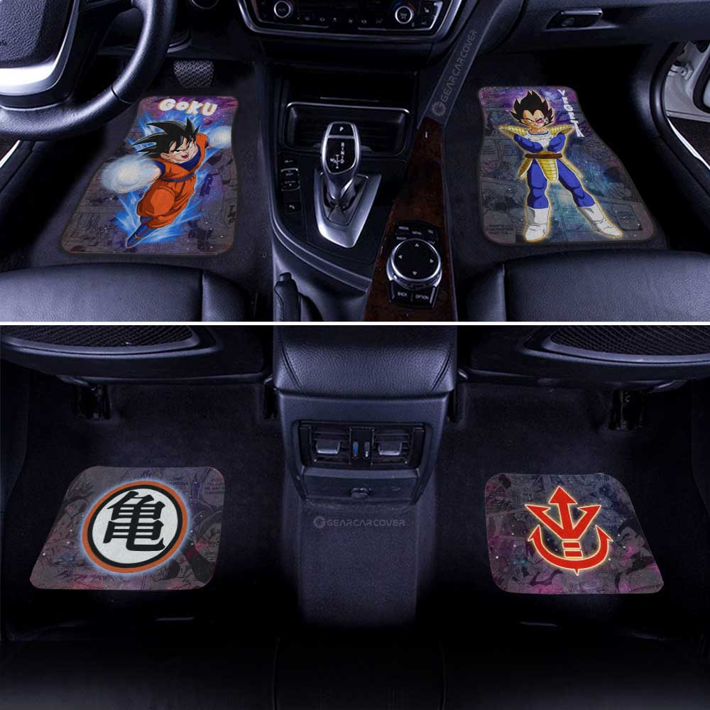 Dragon Ball Car Mats Goku And Vegeta Car Floor Mats Galaxy Style Dragon Ball Anime Car Floor Mats