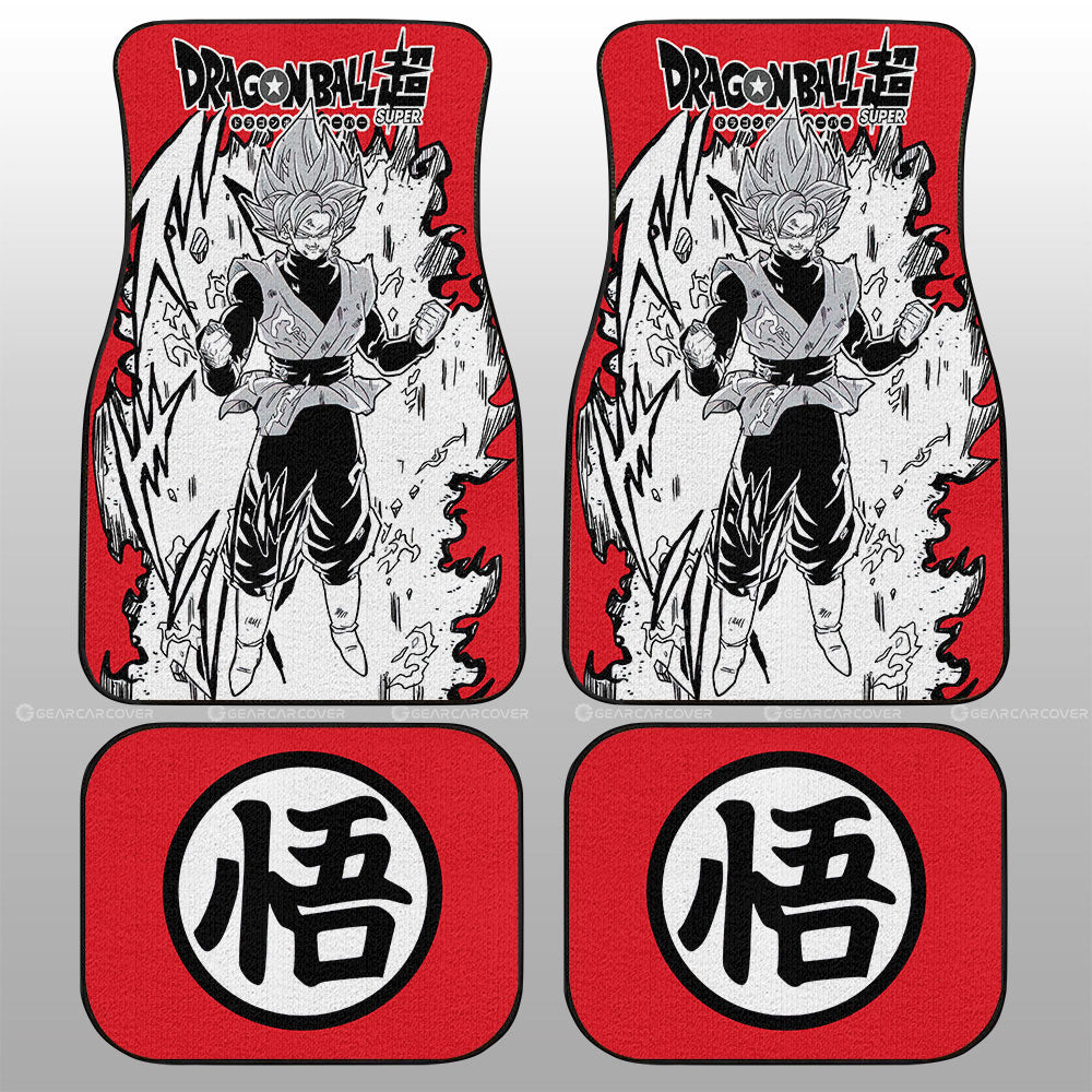 Dragon Ball Car Mats Goku Black Rose Car Floor Mats Car Manga Style For Fans Car Floor Mats