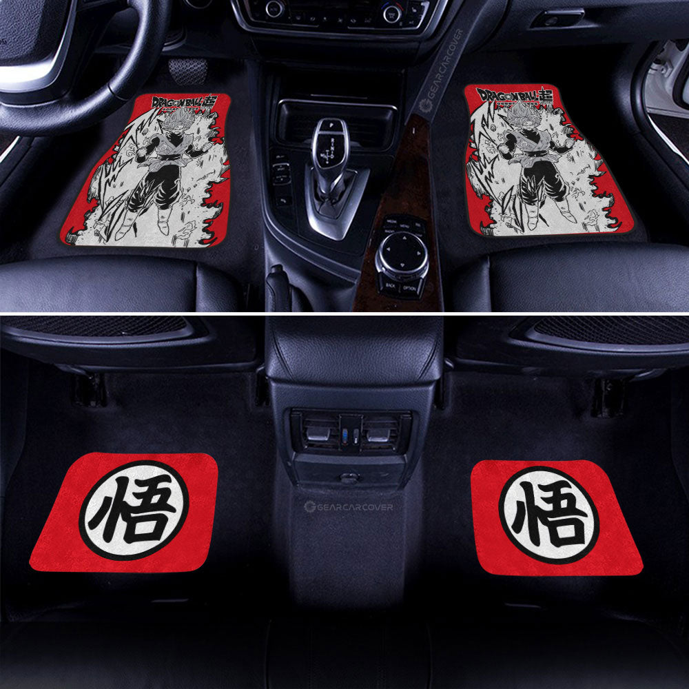 Dragon Ball Car Mats Goku Black Rose Car Floor Mats Car Manga Style For Fans Car Floor Mats