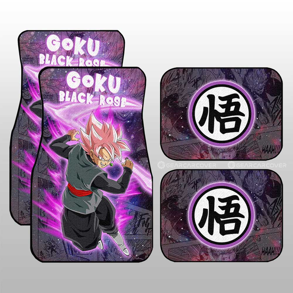 Dragon Ball Car Mats Goku Black Rose Car Floor Mats Galaxy Style Car Floor Mats