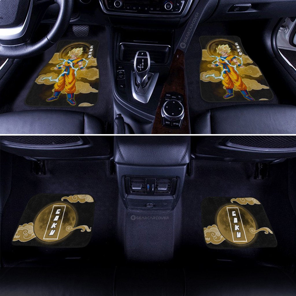 Dragon Ball Car Mats Goku SSJ Car Floor Mats Demon Slayer Car Floor Mats