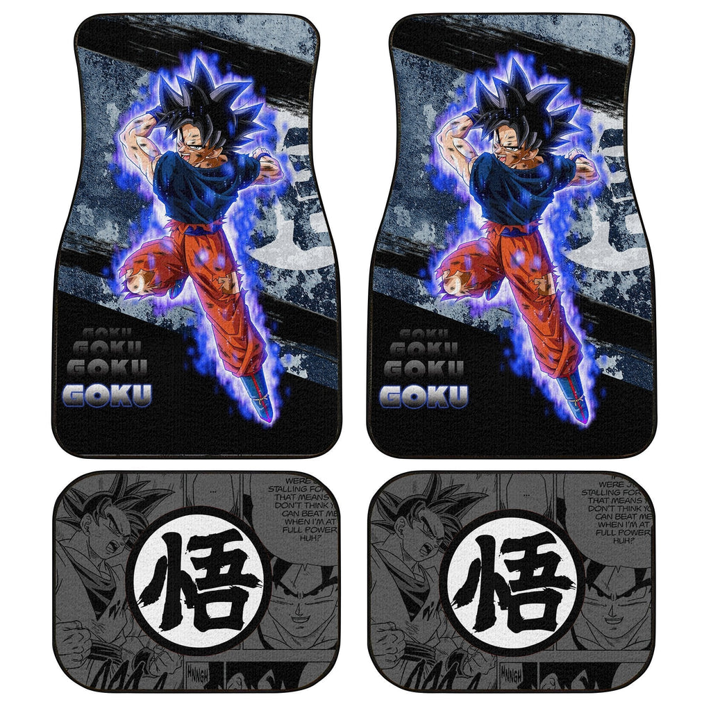 Dragon Ball Car Mats Goku Ultra Instinct Car Floor Mats Anime Dragon Ball Car Floor Mats