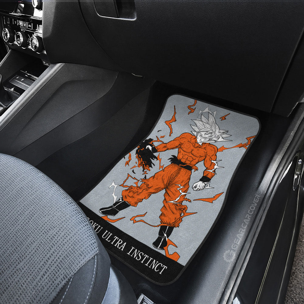 Dragon Ball Car Mats Goku Ultra Instinct Car Floor Mats Dragon Ball Anime For CarFloor Mats