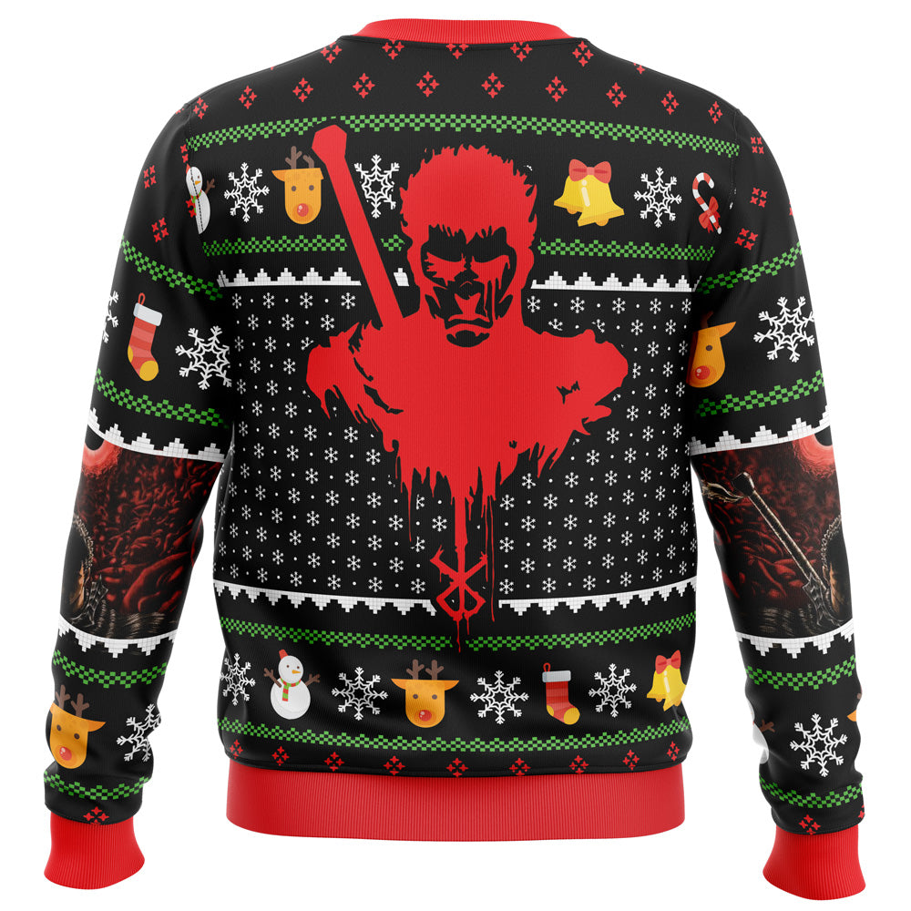 Guts Santa Claus Berserk Ugly Christmas Sweater