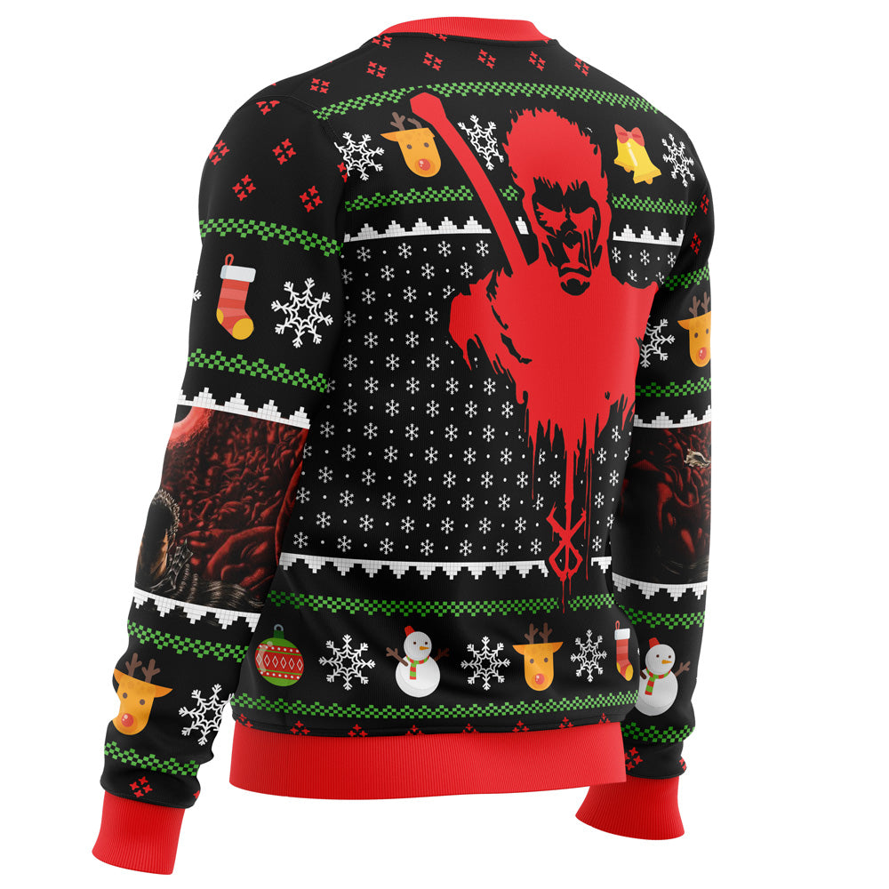 Guts Santa Claus Berserk Ugly Christmas Sweater