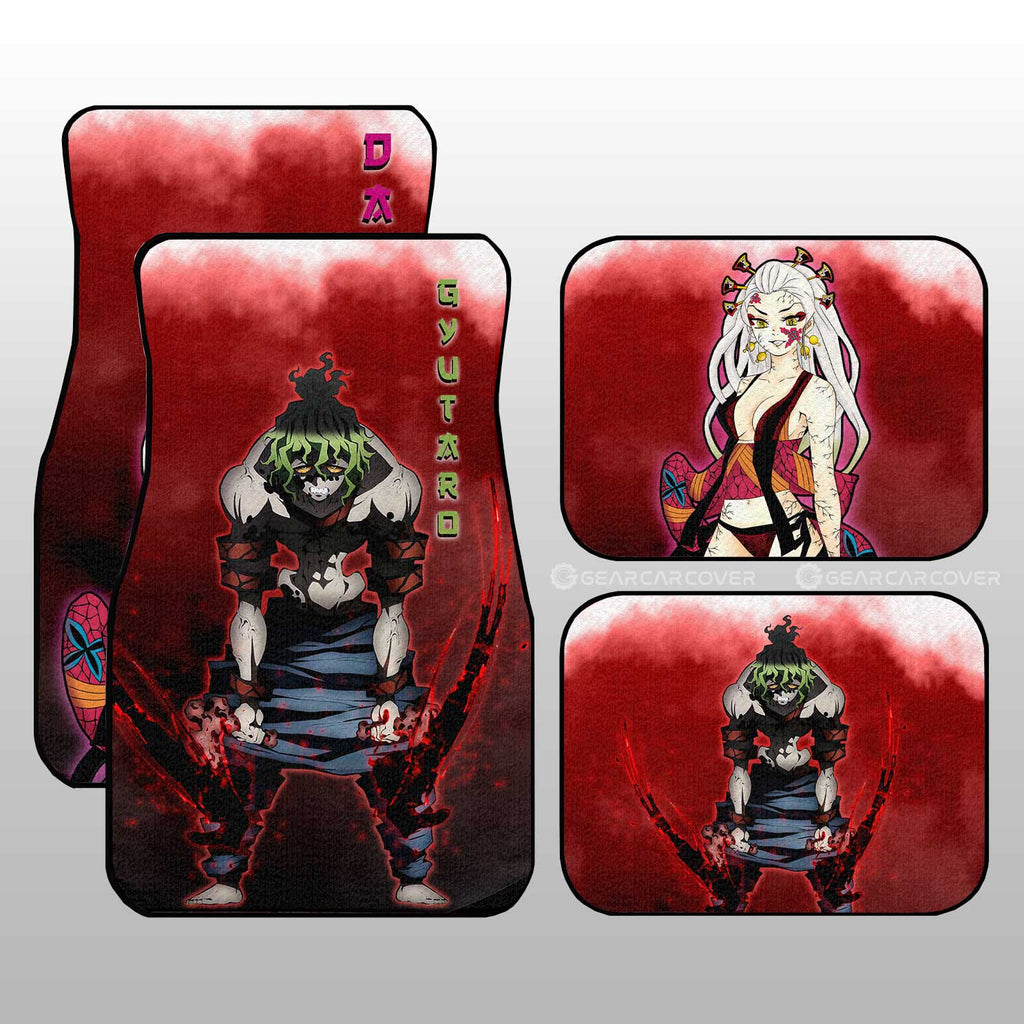 Demon Slayer Car Mats Gyutaro And Daki Car Floor Mats Demon Slayer Car Floor Mats