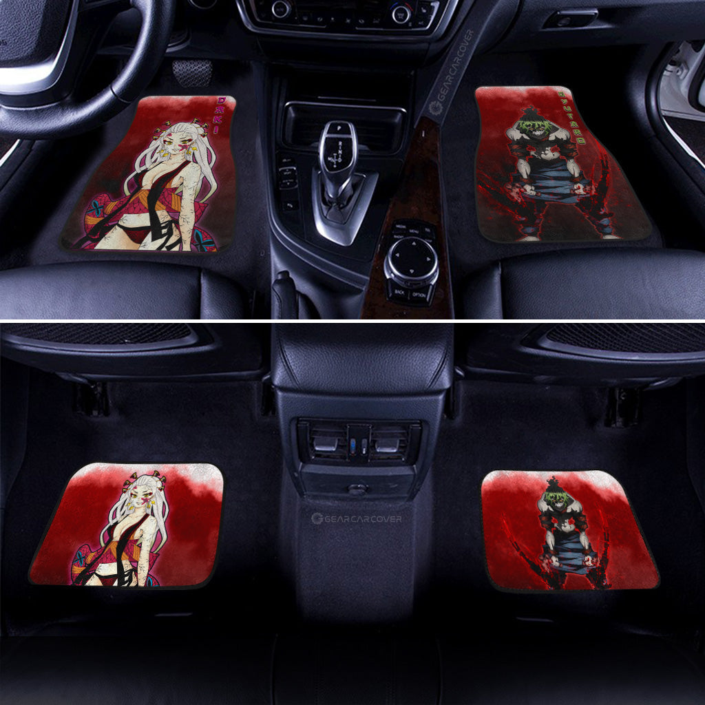 Demon Slayer Car Mats Gyutaro And Daki Car Floor Mats Demon Slayer Car Floor Mats