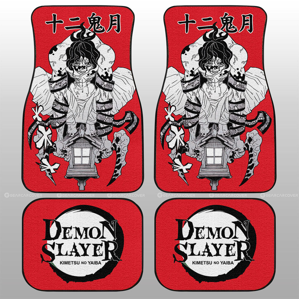 Demon Slayer Car Mats Gyutaro Car Floor Mats Car Manga Style For Fans Floor Mats