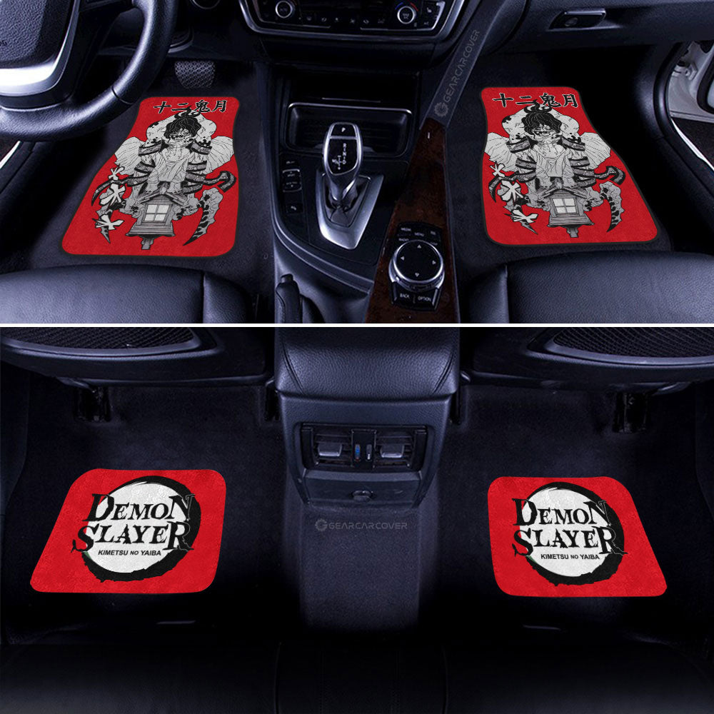 Demon Slayer Car Mats Gyutaro Car Floor Mats Car Manga Style For Fans Floor Mats