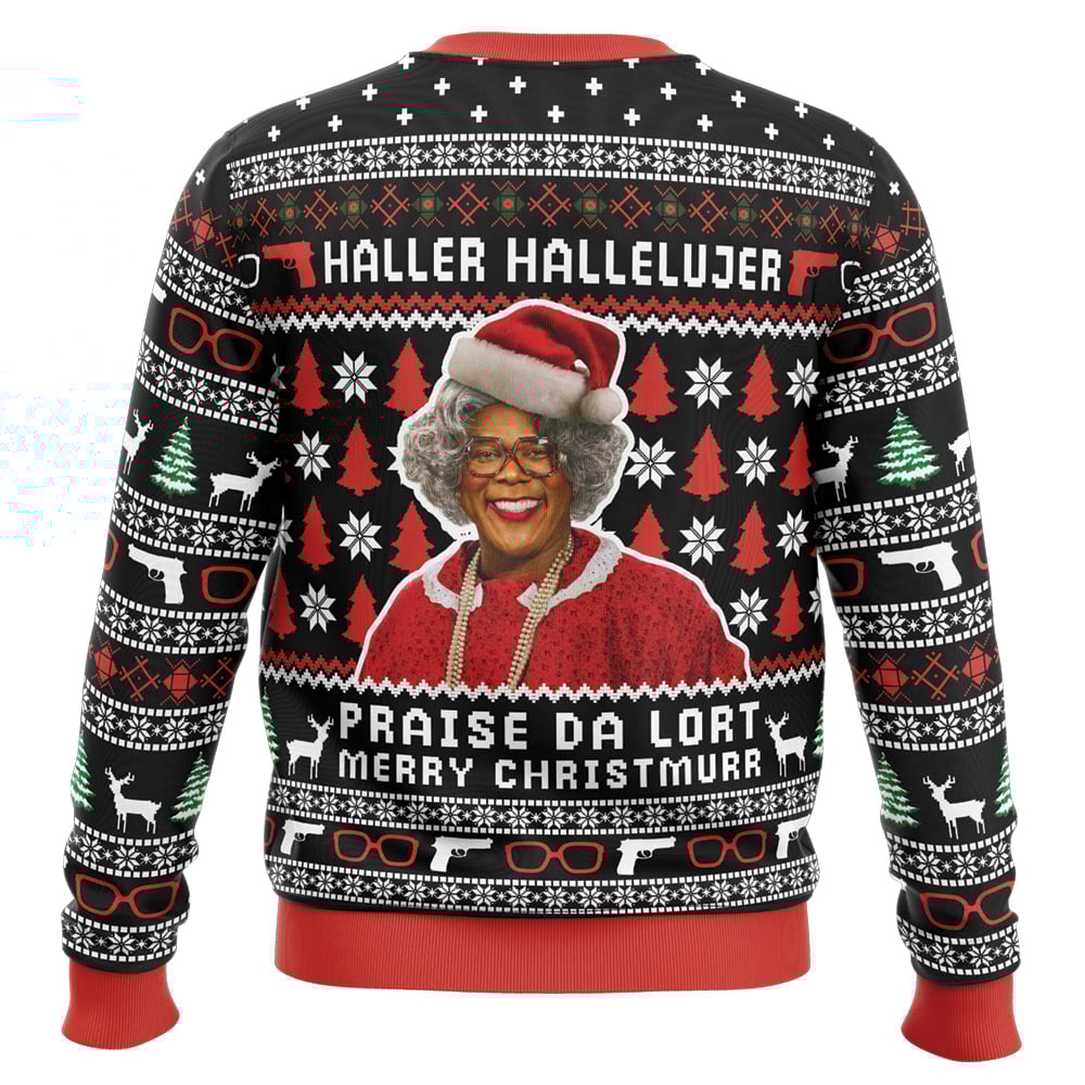 Haller Hallelujer Praise The Lort Merry Christmurr A Madea Christmas Ugly Christmas Sweater