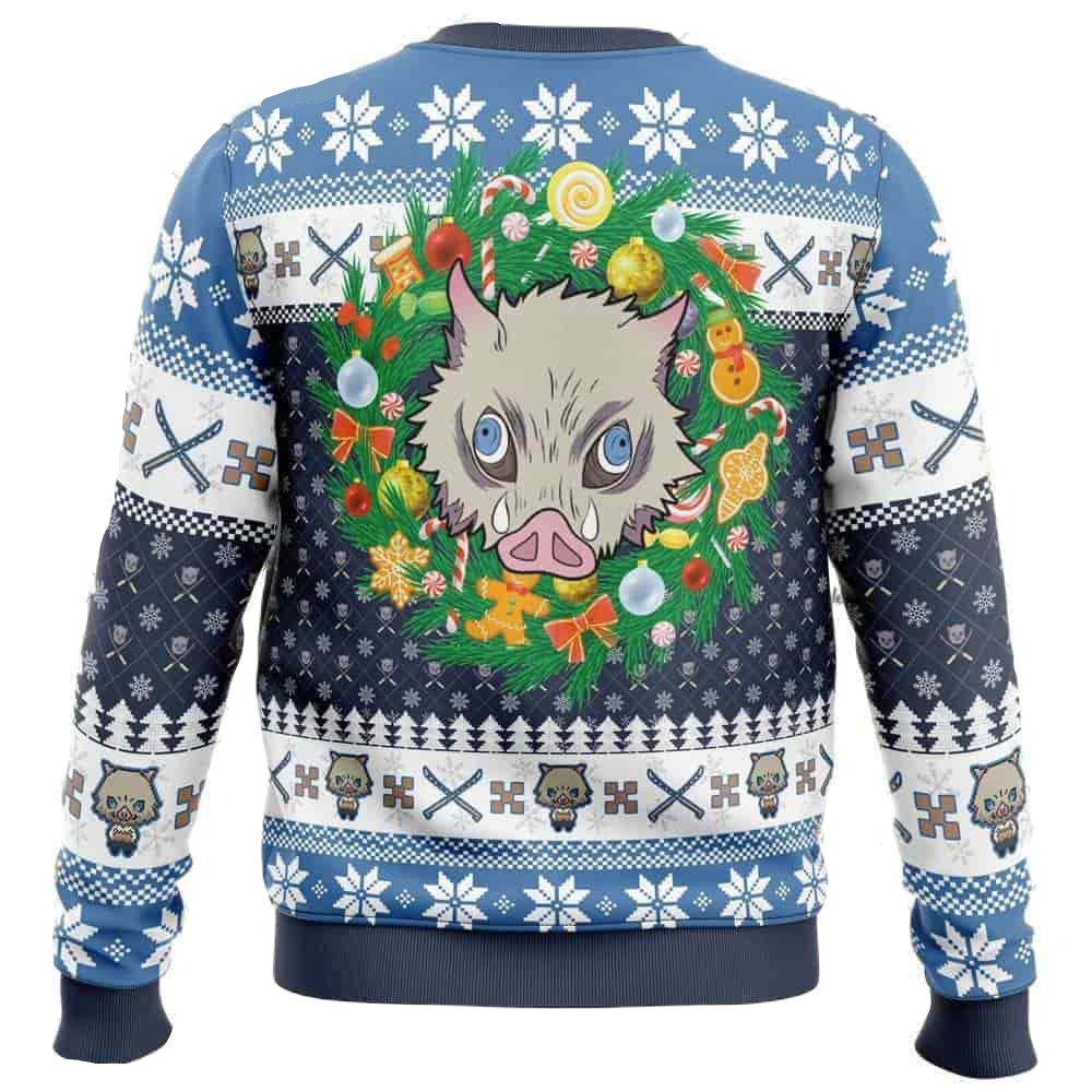 Demon Slayer Sweatshirt Hashibira Inosuke Pattern Christmas Sweatshirt ...