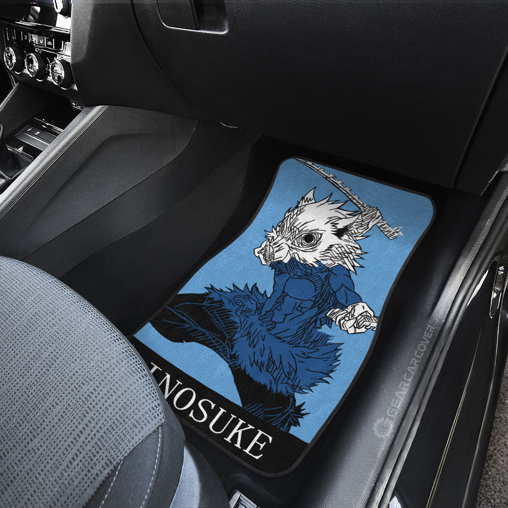 Demon Slayer Car Mats Inosuke Car Floor Mats Demon Slayer Car Floor Mats