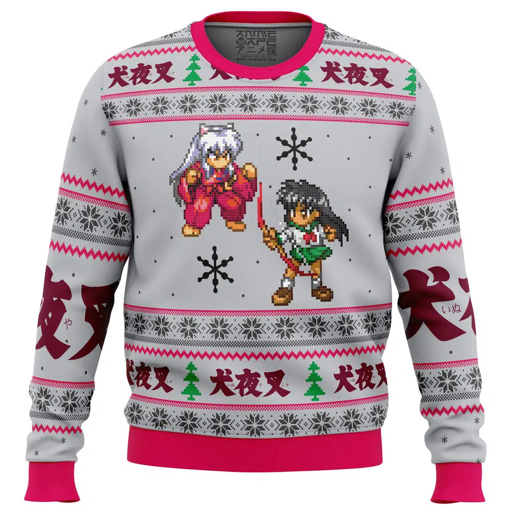 Inuyasha and Kagome Alt Ugly Christmas Sweater
