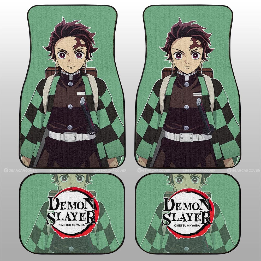 Demon Slayer Car Mats Kamado Tanjiro Car Floor Mats Demon Slayer Car Floor Mats