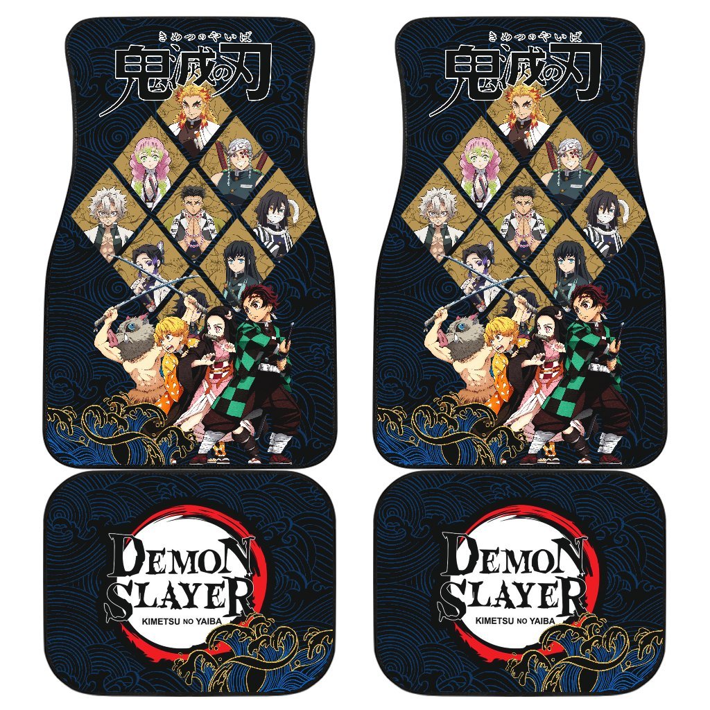 Demon Slayer Car Mats Kimetsu No Yaiba Demon Slayer Car Floor Mats Manga Mixed Anime Floor Mats