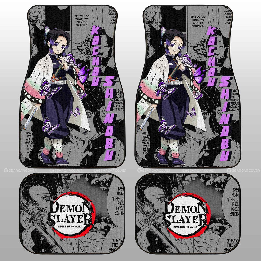 Demon Slayer Car Mats Kochou Shinobu Car Floor Mats Mix Mangas Floor Mats